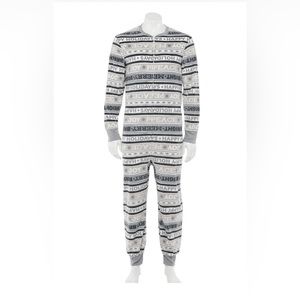 Men’s Christmas Winter Holiday One-piece Pajamas Size Large